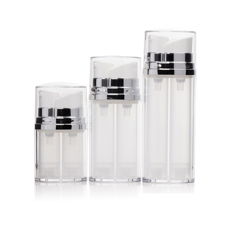 Eco-Conscious Airless Bottle – Refillable and Sustainable Double Chamber Luxury Design AB0023