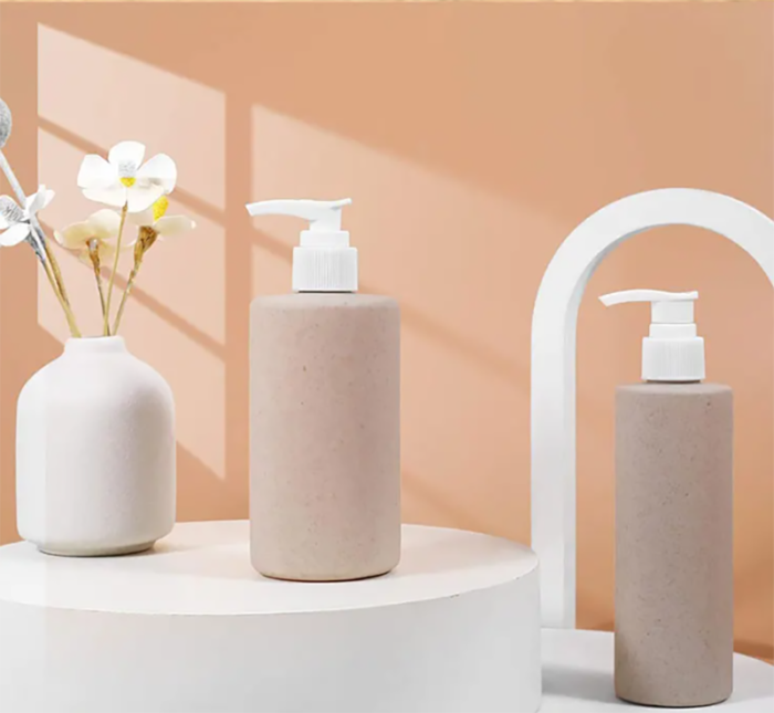 Eco Friendly Wheat Staw Environmental Material Series Durable and Stylish Lotion Bottle for Daily Use PB0008 - Image 4