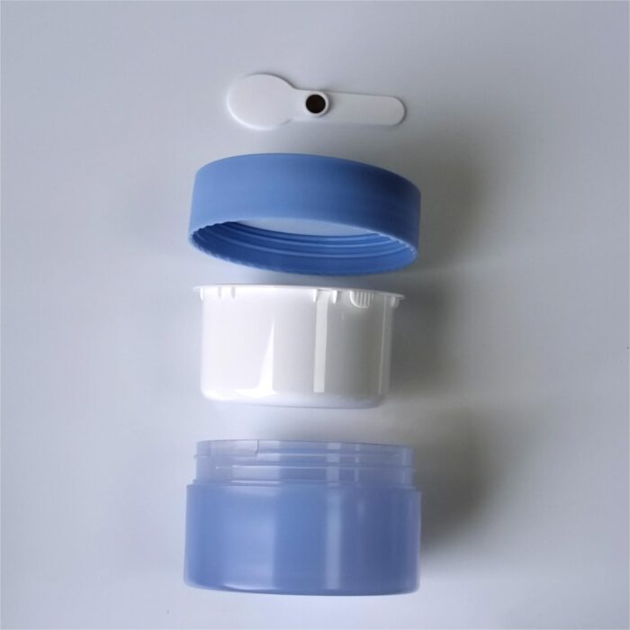 Korean Refillable Plastic Container Body Scrub Jars Face Cream Skincare Packaging Luxury Make up Jar Wide Mouth Skin Care Jar - Image 3