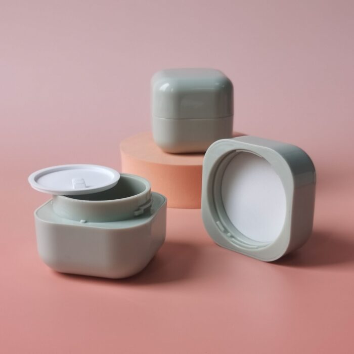 Special Family Set Square Shape Big Mouth Cream Jar Container Free Sample Customized Injection Color Plastic Pot - Image 5