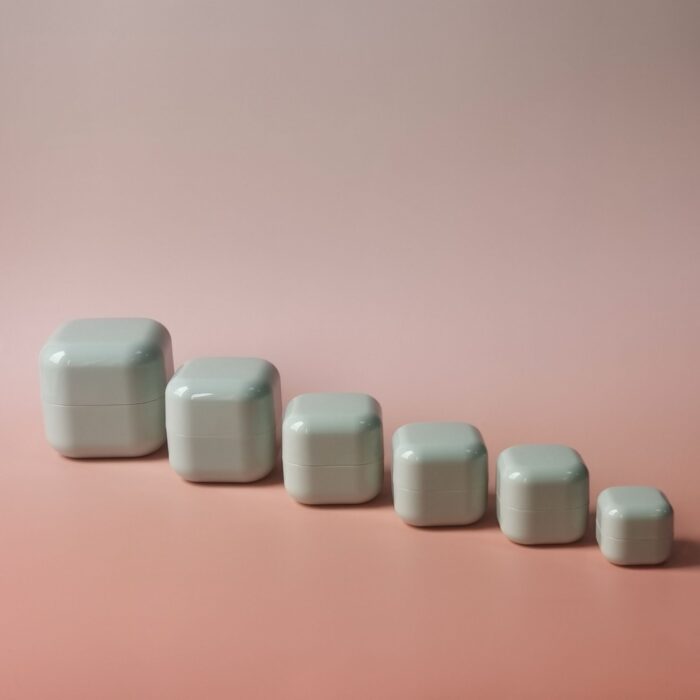Special Family Set Square Shape Big Mouth Cream Jar Container Free Sample Customized Injection Color Plastic Pot - Image 3