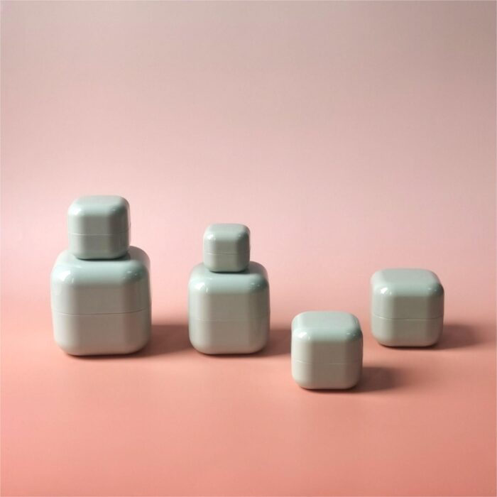 Special Family Set Square Shape Big Mouth Cream Jar Container Free Sample Customized Injection Color Plastic Pot - Image 2