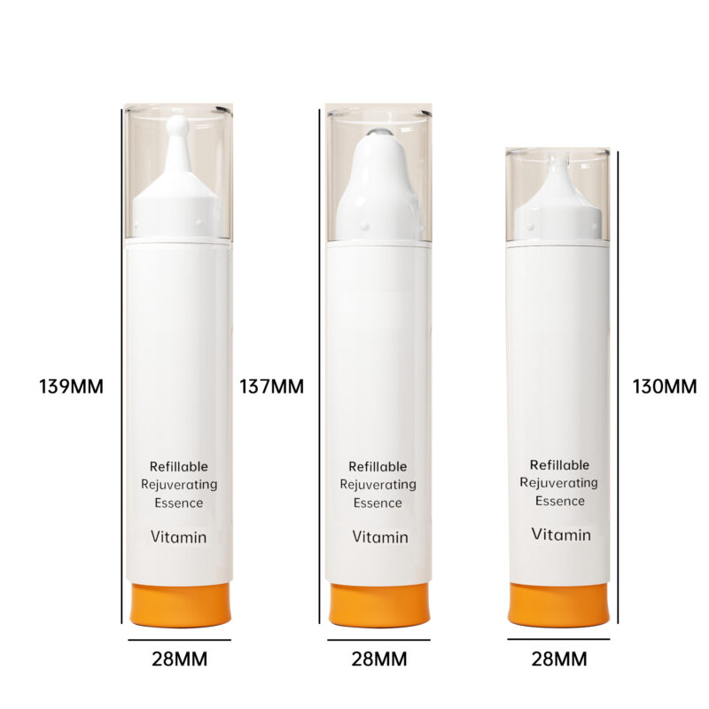 Refillable 15ml Airless Syringe Bottle for Sustainable Cosmetic Packaging