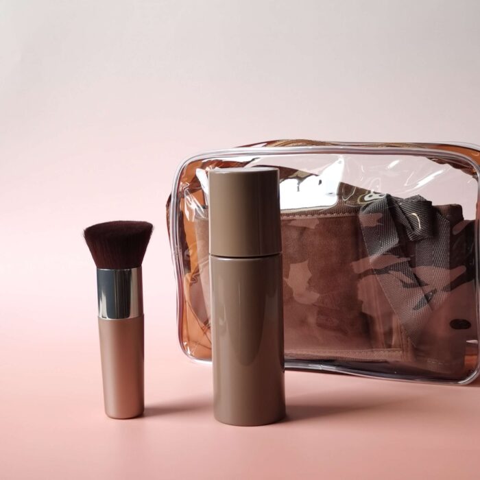 High Definition Mitt for DIY Self-tanning  2 in 1 Moroccan Tan Blend + Buff Mitt  Custom Tanning Foaming Pump Bottles Mousse Set CZ0028 - Image 3