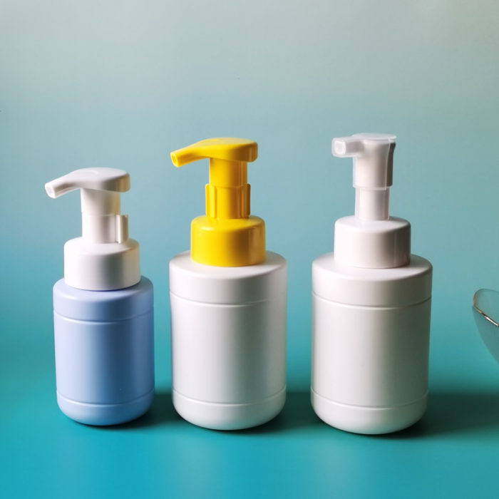 FOAM-PUMP-WITH-BOTTLE-FB0017 Flat Shoulder Round Bottom HDPE Bottle - Image 5