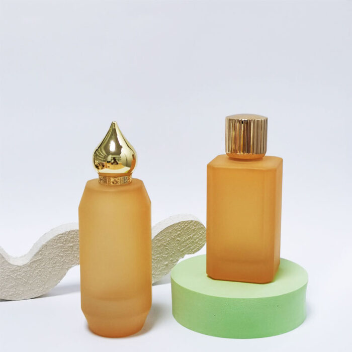 Custom-made Heavy Base Irregular Crimp Mouth 100ml Glass Perfume Spray Bottle GL0020 - Image 3