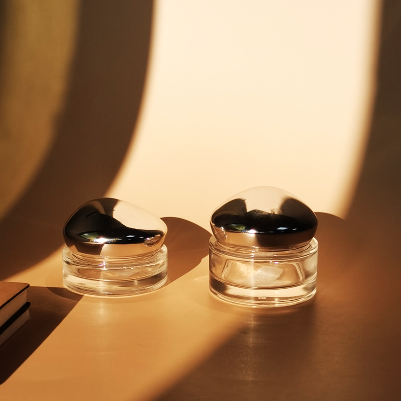 Luxury Design Thick Wall Glass Container For Eye Cream Face Cream GS0073