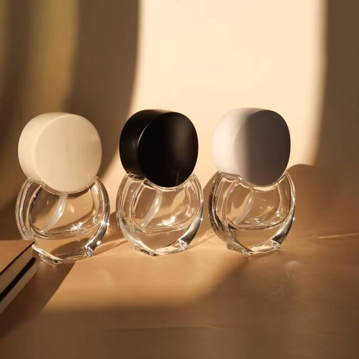 Fashion Round 30ml Luxury Creative Perfume Bottle Irregular Glass Lotion Bottle GS0095