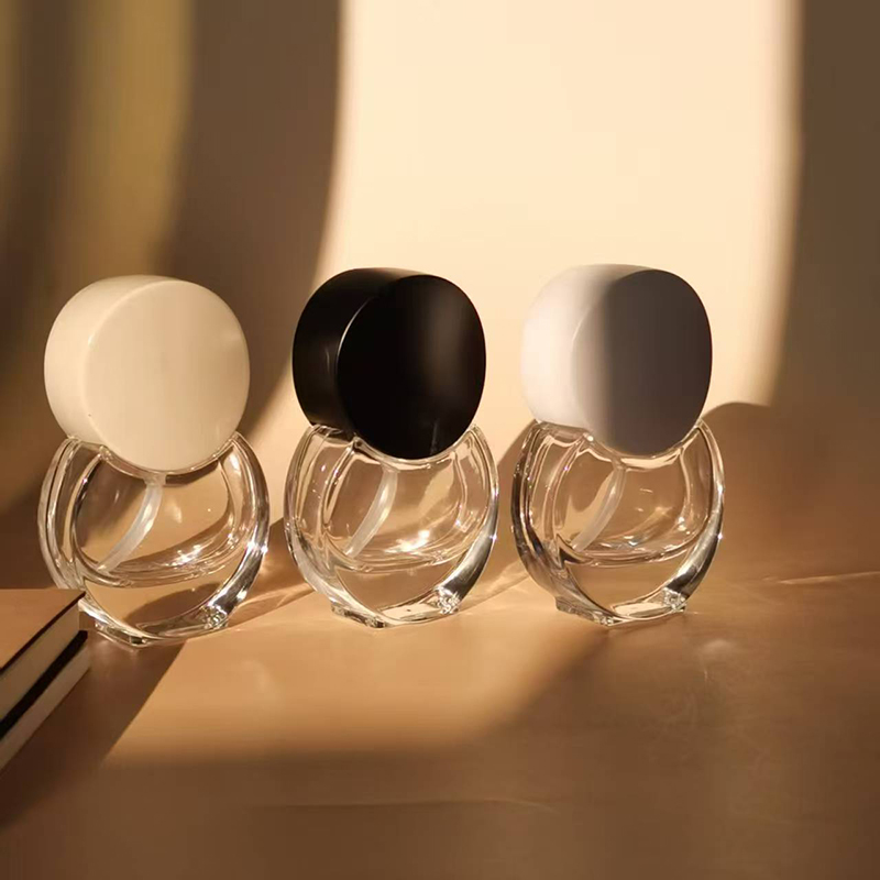 Fashion Round 30ml Luxury Creative Perfume Bottle Irregular Glass Lotion Bottle GS0095