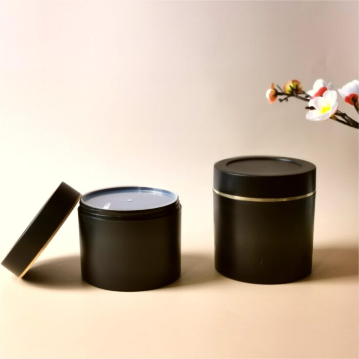 200g 350g 500g Big Size Double Wall PP Plastic Container Natrual Matte Jar For Body Butter Scrub Wax JA0071 - Image 3
