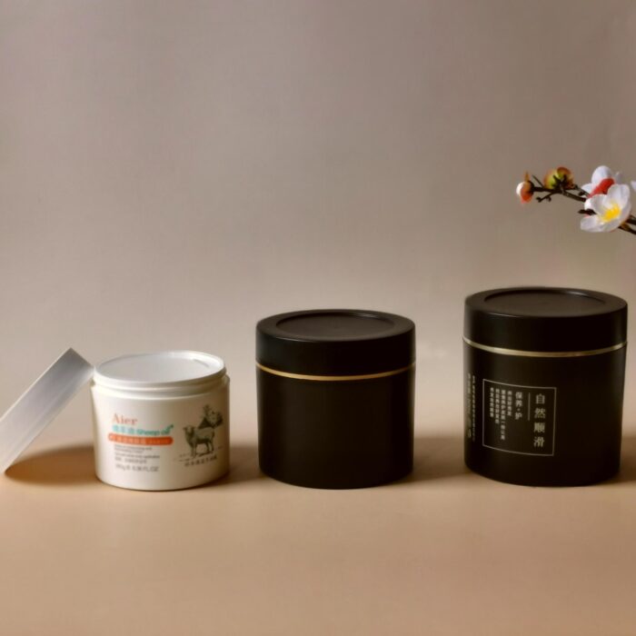 200g 350g 500g Big Size Double Wall PP Plastic Container Natrual Matte Jar For Body Butter Scrub Wax JA0071 - Image 6