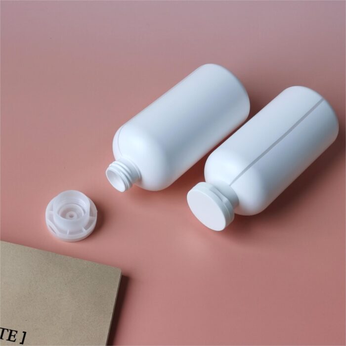 Squeeze Soft Touch With Visible Liquid Level Line Cosmetic Packaging Shower Gel Shampoo Bottle PB0137 - Image 2