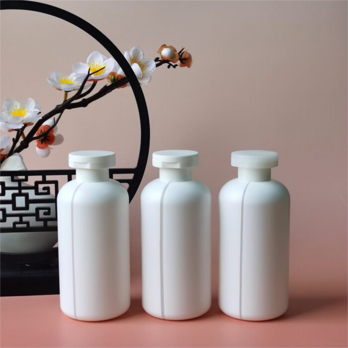 Squeeze Soft Touch With Visible Liquid Level Line Cosmetic Packaging Shower Gel Shampoo Bottle PB0137 - Image 3
