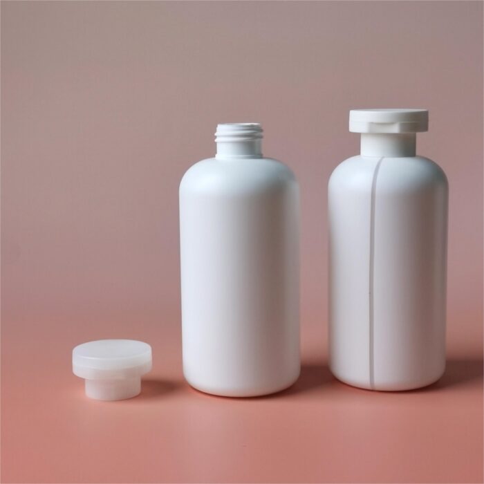 Squeeze Soft Touch With Visible Liquid Level Line Cosmetic Packaging Shower Gel Shampoo Bottle PB0137 - Image 5