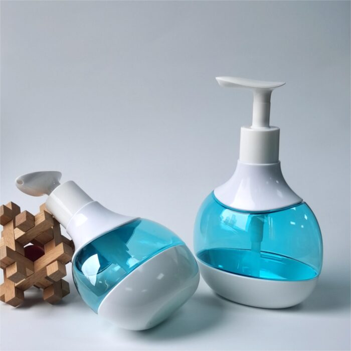 Special Heart Shape Design Shampoo Shower Gel Lotion Bottle With Full Plastic Dispenser PB0142 - Image 3