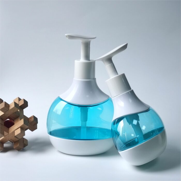 Special Heart Shape Design Shampoo Shower Gel Lotion Bottle With Full Plastic Dispenser PB0142 - Image 4