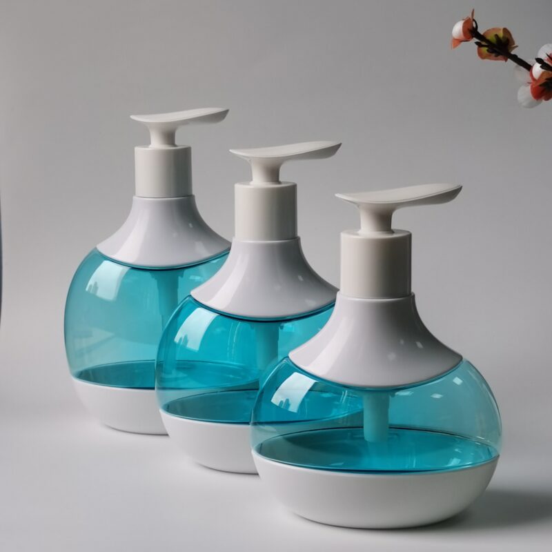 Special Heart Shape Design Shampoo Shower Gel Lotion Bottle With Full Plastic Dispenser PB0142