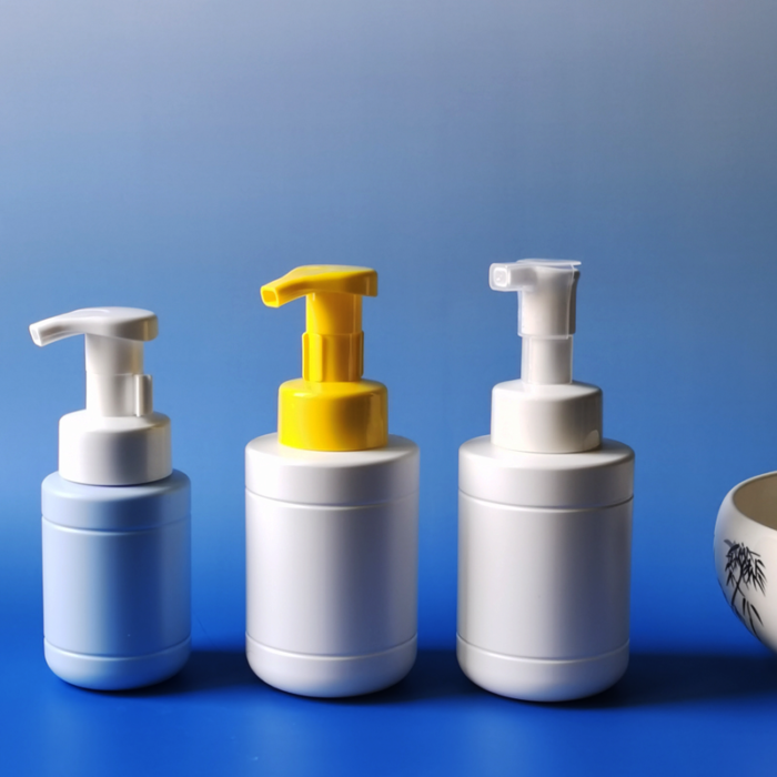 FOAM-PUMP-WITH-BOTTLE-FB0017 Flat Shoulder Round Bottom HDPE Bottle - Image 7
