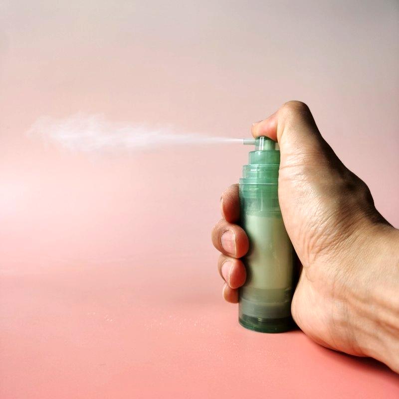 Left Right Lock Loose Dry Powder Spray Bottle For Hair Care Make Up XY0010