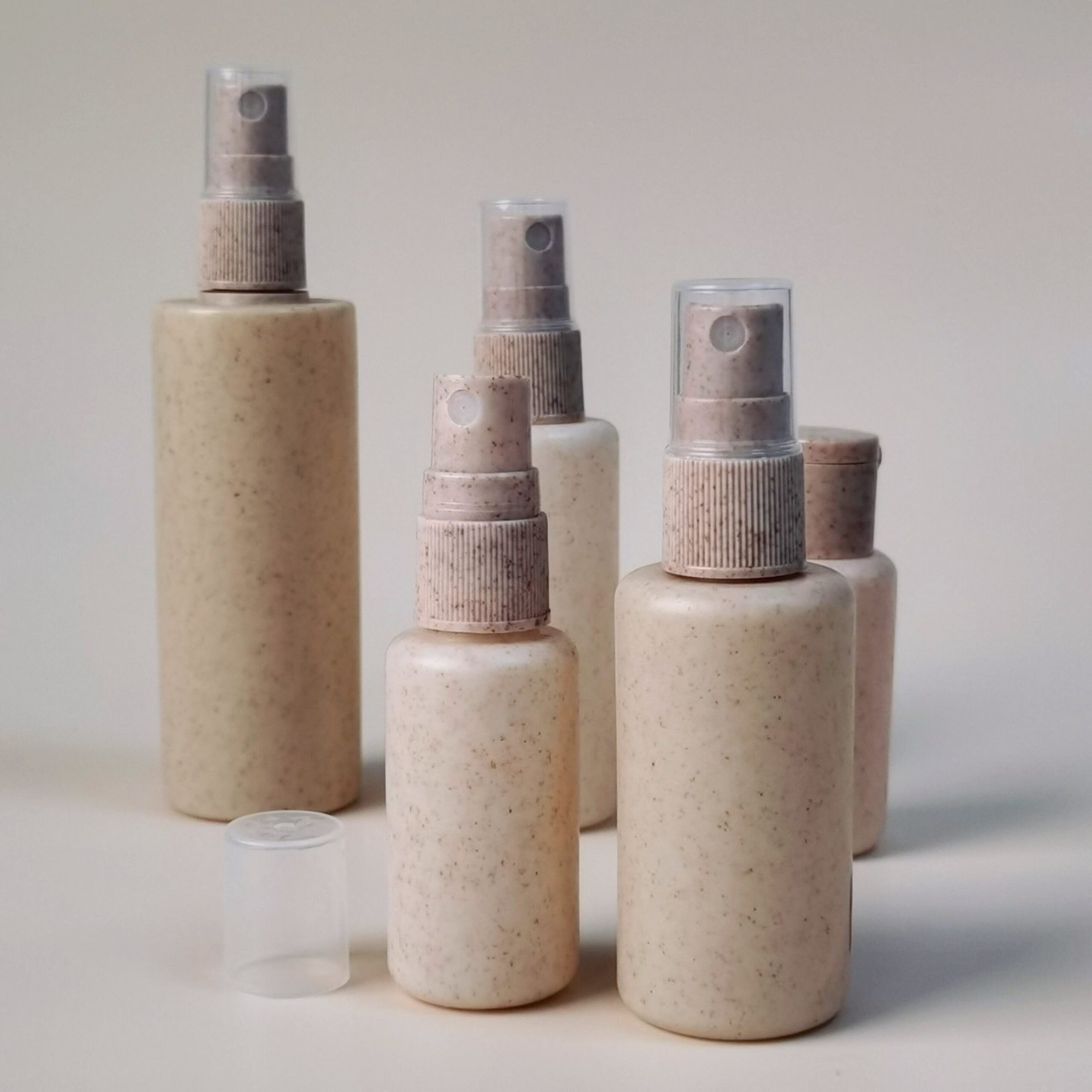 Environmental Wheat Straw Cosmetic Package Shampoo Bottle Lotion Bottle and Sprayer Bottle PB0218