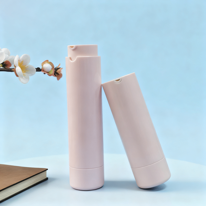 Twist Up Double Wall Refillable Airless Pump Bottle AB0158