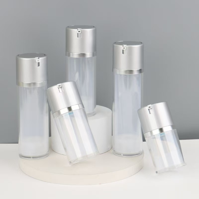 Full Size Double Wall Airless Pump Bottle Cosmetic Package For Serum Lotion AB0193