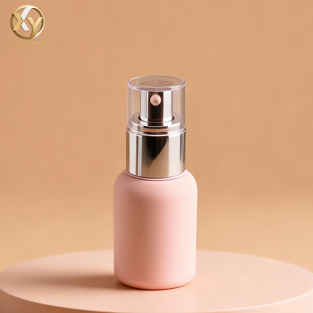 Soft Touch Boston Round Airless Pump Bottle AB0204 - Image 2