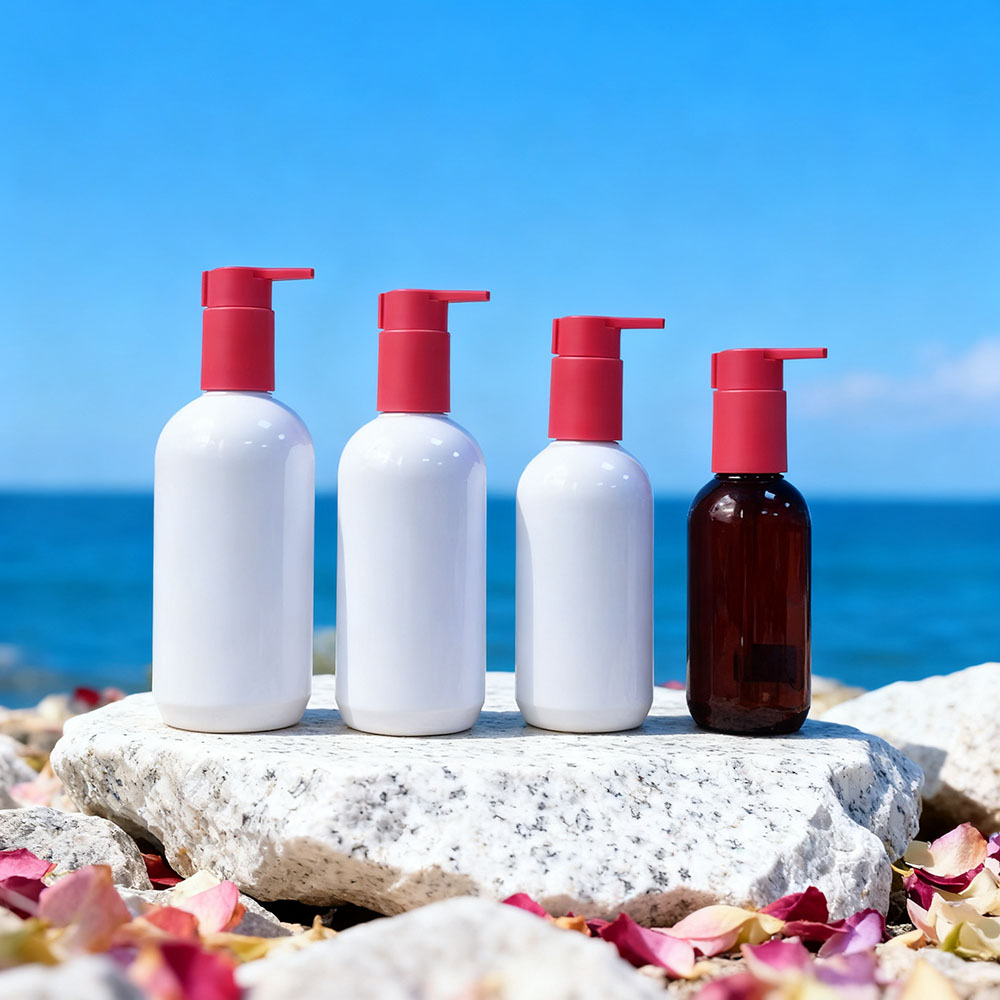 Hand Soap Pump With Boston Round Bottle PB0253 - Image 3