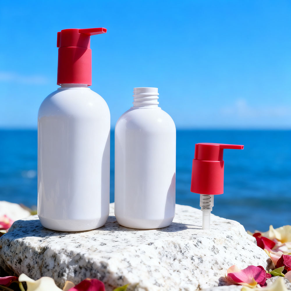 Hand Soap Pump With Boston Round Bottle PB0253 - Image 4