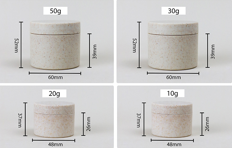 WHEAT STRAW MATERIAL CREAM JAR SERIES JA0082 - Image 3