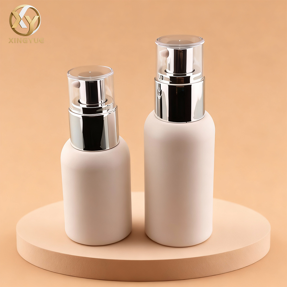 Soft Touch Boston Round Airless Pump Bottle AB0204 - Image 3