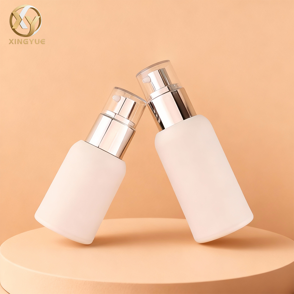 Soft Touch Boston Round Airless Pump Bottle AB0204 - Image 5