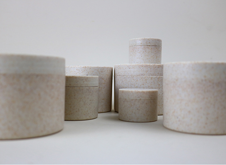 WHEAT STRAW MATERIAL CREAM JAR SERIES JA0082 - Image 6